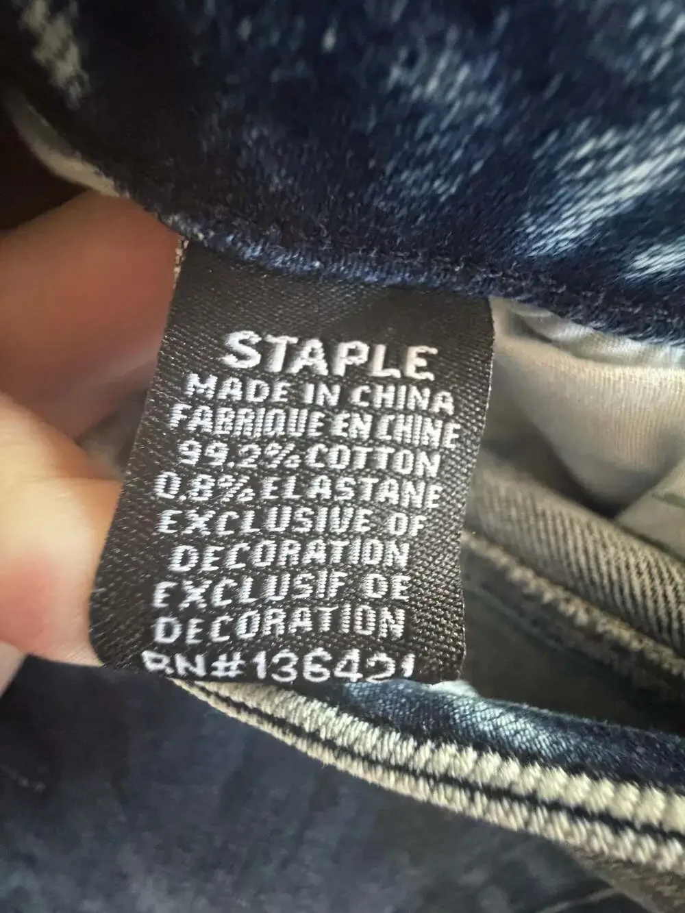 Staple Pigeon Brand World Renown Embroidered Distressed Jeans, Size 32